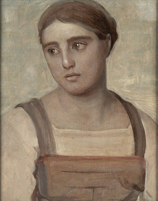 ATTR. NINO COSTA (Roma, 1826 - Marina di Pisa, 1903) - Ritratto femminile, 1850 ca....