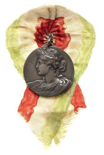 MEDAGLIA COMMEMORATIVA, BESANA AI REDUCI DELLA GUERRA LIBICA...  - Asta La collezione Clodomiro Tavani di medaglie, onorificenze e ordini cavallereschi - Bertolami Fine Art - Casa d'Aste