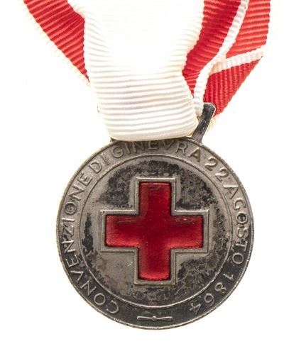 VOLUNTARY NURSE MEDAL...  (CROCE ROSSA - ITALIA, REPUBBLICA...)  - SILVER BRONZE, 28 MM - Auction Militaria, Medals and Orders of Chivalry - Bertolami Fine Art - Casa d'Aste