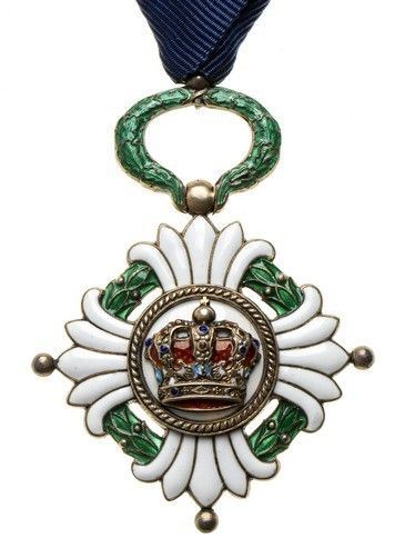 ORDINE DELLA CORONA DI JUGOSLAVIA, INSEGNA DI CAVALIERE...  - Auction La collezione Clodomiro Tavani di medaglie, onorificenze e ordini cavallereschi - Bertolami Fine Art - Casa d'Aste