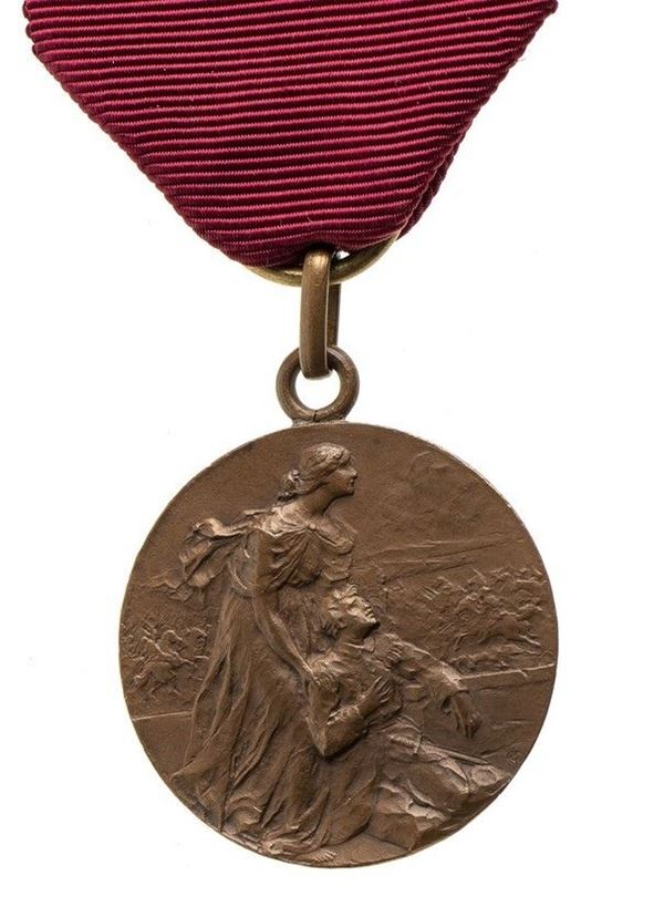 MEDAGLIA DELLA SEZIONE MILITARIZZATA DI CHIRURGIA DI VOGHERA 1918...  - Auction La collezione Clodomiro Tavani di medaglie, onorificenze e ordini cavallereschi - Bertolami Fine Art - Casa d'Aste