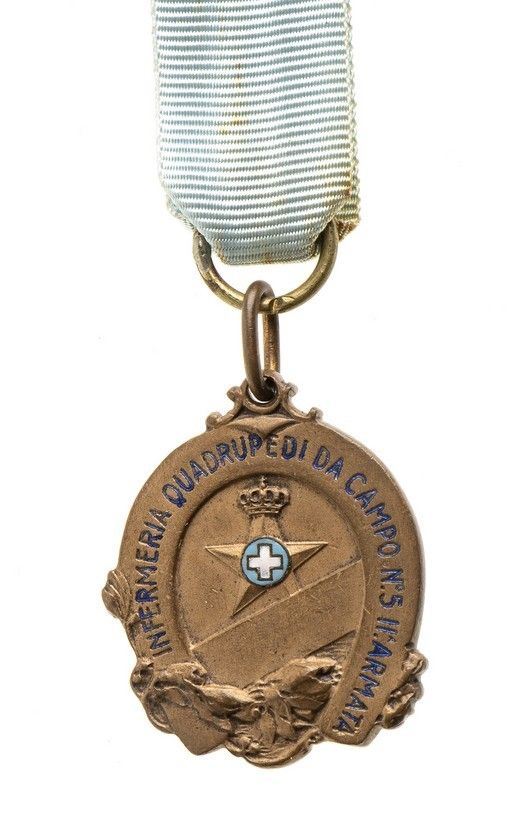 MEDAGLIA DELL'INFERMERIA QUADRUPEDI DA CAMPO N.5 DELLA II ARMATA, 1915-18...  - Auction La collezione Clodomiro Tavani di medaglie, onorificenze e ordini cavallereschi - Bertolami Fine Art - Casa d'Aste