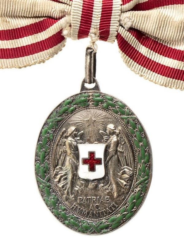 MEDAGLIA AL MERITO DELLA CROCE ROSSA 1864-1914...  - Auction La collezione Clodomiro Tavani di medaglie, onorificenze e ordini cavallereschi - Bertolami Fine Art - Casa d'Aste