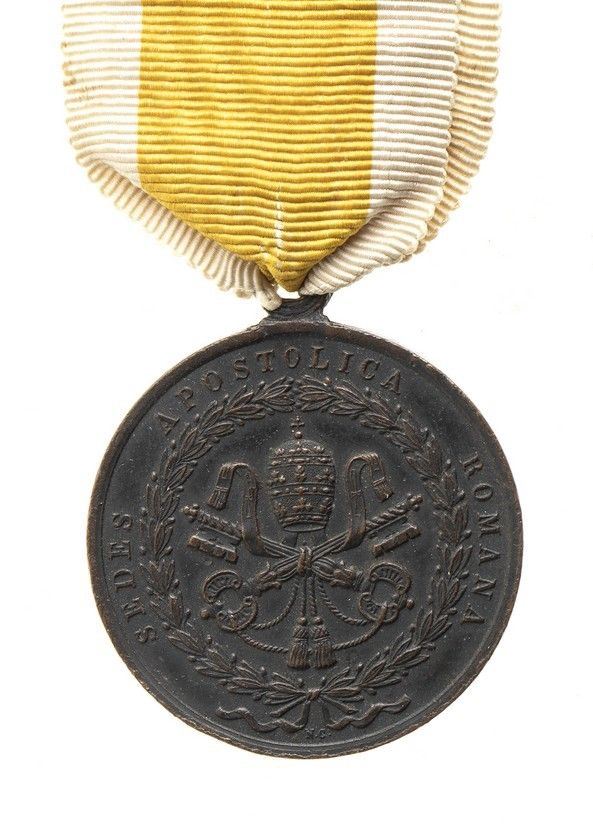 MEDAGLIA PER I DIFENSORI DELLA SANTA SEDE 1849, “ARMIS COLLATIS”...