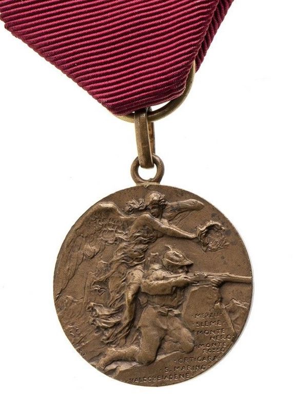 MEDAGLIA DEL 301° REPARTO SANITA' DEL 1° GRUPPO ALPINO, 1915-18...  - Asta La collezione Clodomiro Tavani di medaglie, onorificenze e ordini cavallereschi - Bertolami Fine Art - Casa d'Aste