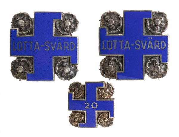 TRE DISTINTIVI LOTTA-SWARD...