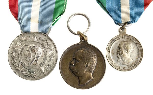 PILGRIMAGE MEDALS TO THE PANTHEON AND GUARD OF HONOR...  (ORDINI E MEDAGLIE - ITALIA, REGNO...)  - BRONZE, SILVER BRONZE, 32MM, 30MM, 24MM - Auction Militaria, Medals and Orders of Chivalry - Bertolami Fine Art - Casa d'Aste