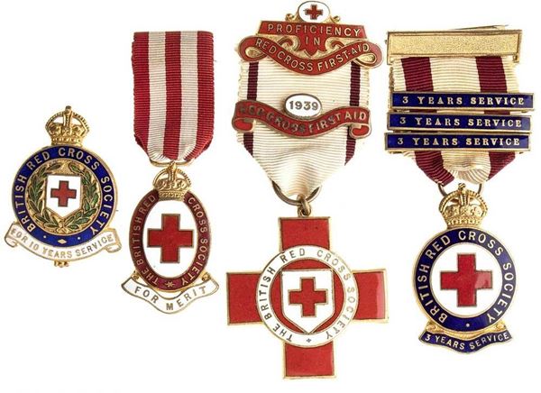 MEDAGLIA PER SERVIZIO NELLA CROCE ROSSA SERBA...  (CROCE ROSSA - REGNO UNITO-SERBIA...)  - SILVER, 36,4 MM - Auction Militaria, Medals and Orders of Chivalry - Bertolami Fine Art - Casa d'Aste