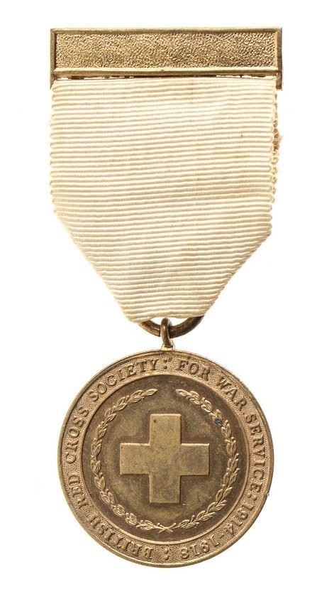 1918 RED CROSS SOCIETY MEDAL, INTER ARMA CARITAS...  (ORDINI E MEDAGLIE - REGNO UNITO...)  - GOLDEN BRONZE, 32 MM - Auction Militaria, Medals and Orders of Chivalry - Bertolami Fine Art - Casa d'Aste