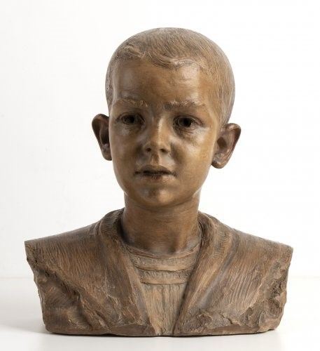 COSTANTINO BARBELLA (Chieti, 1852 - Roma, 1925) - Il figlio Bruno, 1900...