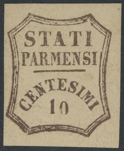 Parma/gov. Provvisorio, 10 Cent. Nuovo