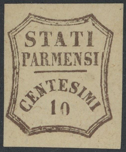 Parma/gov. Provvisorio, 10 Cent. Nuovo
