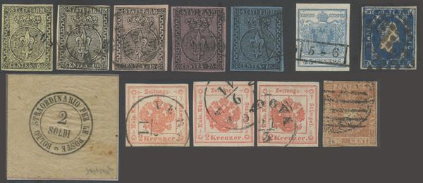 Ancient Italian States - Interesting set.  - Auction Stamps and Postal History - Bertolami Fine Art - Casa d'Aste