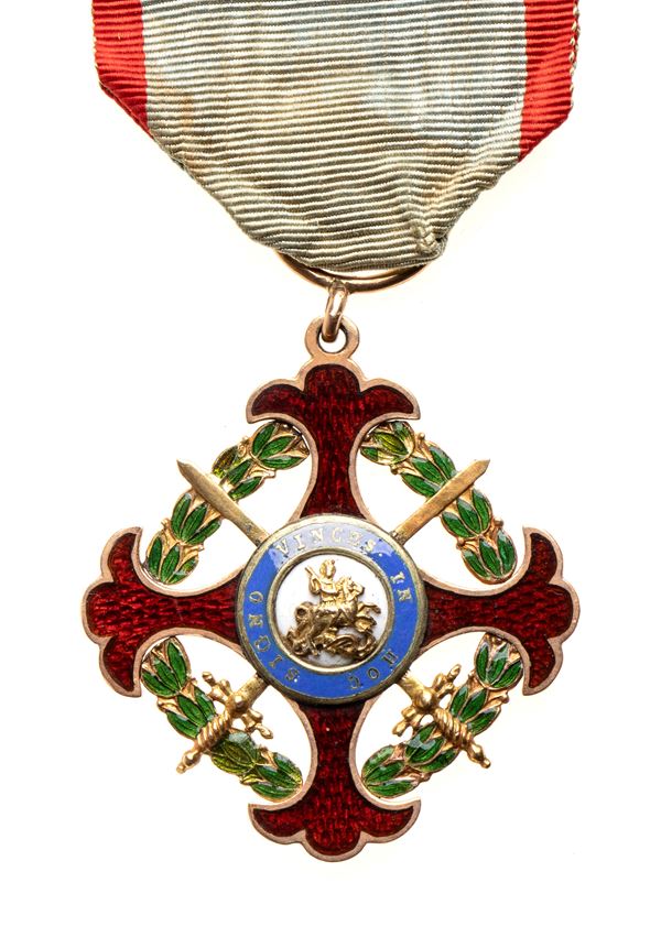 ROYAL MILITARY ORDER OF SAINT GEORGE OF THE REUNION, GOLD...