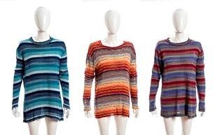 3 maglie donna girocollo / 3 women's sweaters round neck knit / Viscosa/ Rayon ...