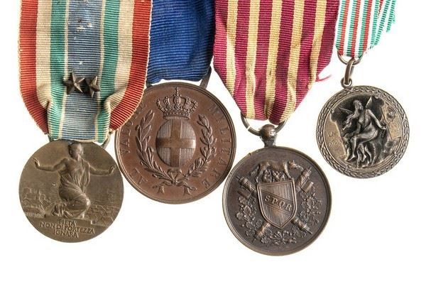 LOT OF FOUR MEDALS...  (ORDINI E MEDAGLIE - ITALIA, REGNO...)  - BRONZE - Auction Militaria, Medals and Orders of Chivalry - Bertolami Fine Art - Casa d'Aste
