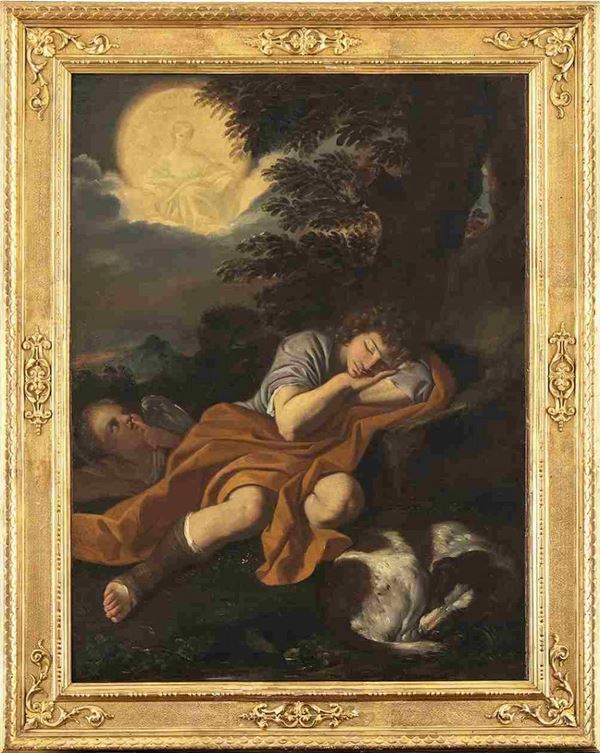 Pier Francesco Mola : Diana e Edimione dormiente...  - Auction Dipinti e Disegni dal XV al XIX secolo - Bertolami Fine Art - Casa d'Aste