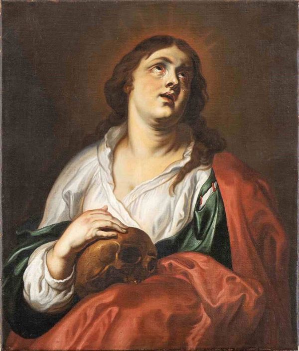 Maddalena penitente...  - Auction Dipinti e Disegni dal XV al XIX secolo - Bertolami Fine Art - Casa d'Aste