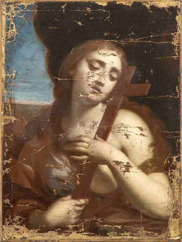 Maddalena penitente...  - Auction Dipinti e Disegni dal XV al XIX secolo - Bertolami Fine Art - Casa d'Aste