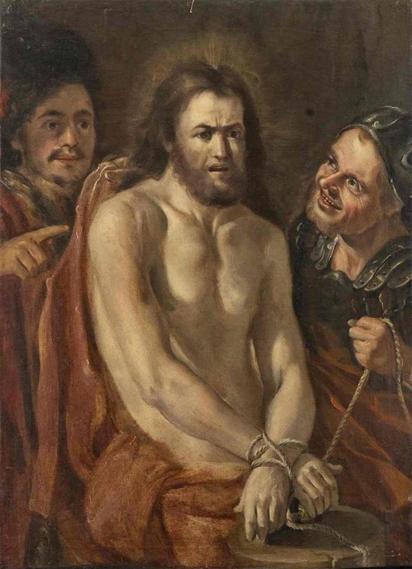 Artista fiammingo, prima met&#224; XVII secolo - Ecce Homo...