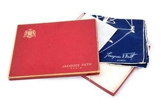 JACQUES FATH                FOULARD  VINTAGE...  - Asta Fashion & Luxury, Memorabilia e Militaria - Bertolami Fine Art - Casa d'Aste