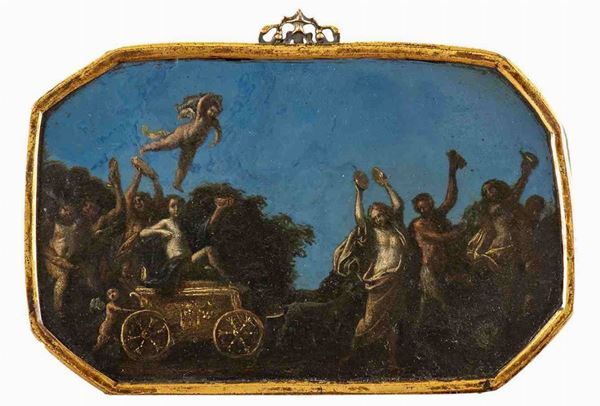 Corteo di Bacco, con satiri putti e ninfe...  - Asta Dipinti e Disegni dal XV al XIX secolo - Bertolami Fine Art - Casa d'Aste