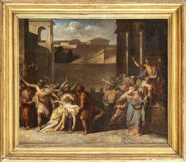 VINCENZO CAMUCCINI (Roma, 1771 - 1844) : Morte di Virginia...  - Asta Dipinti e Disegni dal XV al XIX secolo - Bertolami Fine Art - Casa d'Aste