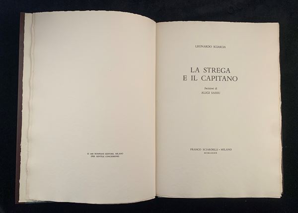 LEONARDO SCIASCIA - ALIGI SASSU - La strega e il capitano
Milano, Franco Sciardelli 1989...