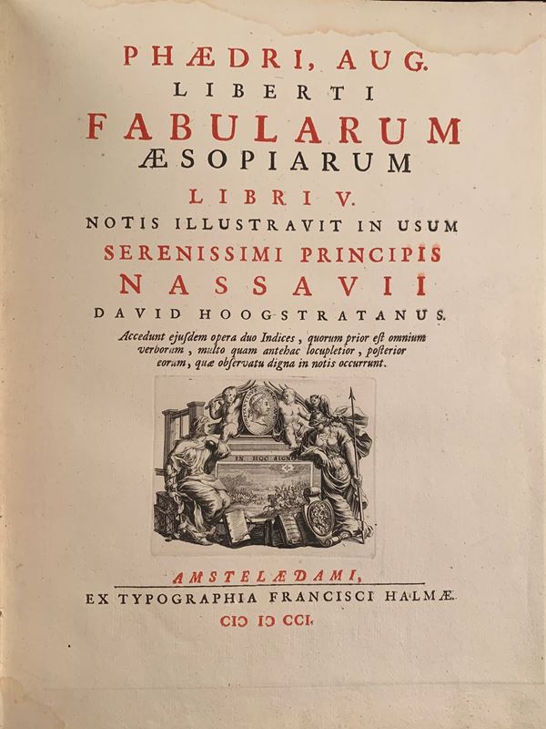 Fabularum aesopiarum libri V. Notis illustrravit in usum serenissimi Principis ...