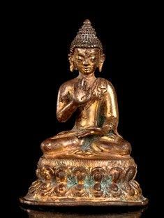 Tibet, XVII-XVIII secolo  

La divinità raffigurata seduta a gambe incrociate i...