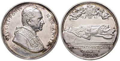 Vaticano. Pio XI (1922-1939). Medaglia 1930 Annuale a.IX "primo Anniversario della Città del Vati...