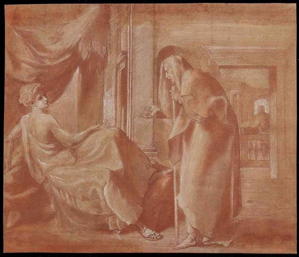 AMBITO DI FRANCESCO PRIMATICCIO, XVI SECOLO : Vertumno e Pomona...  - Auction Dipinti e Disegni dal XV al XIX secolo - Bertolami Fine Art - Casa d'Aste