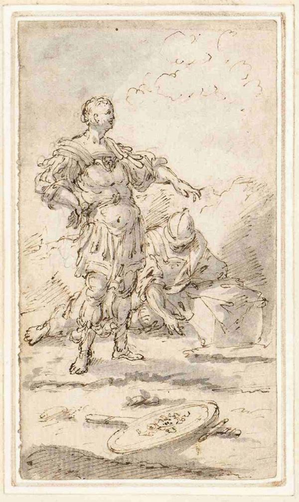 Due soldati a riposo...  - Auction Dipinti e Disegni dal XV al XIX secolo - Bertolami Fine Art - Casa d'Aste