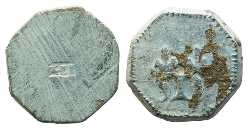 Francia (?). Interessante Peso Monetale Ottagonale XVI Secolo. Ae (g...; MM...)