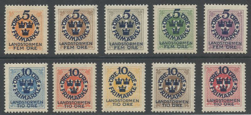 Collezione di francobolli, Svezia (1872/1982), MNH/MH