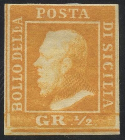 Em. Diena e En. Diena, Sicilia, 1/2 grano arancio (linguellato) del 1859