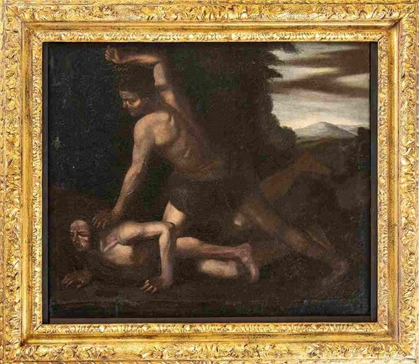 Caino e Abele ...  - Auction Dipinti e disegni antichi. Secoli XVI-XIX - Bertolami Fine Art - Casa d'Aste