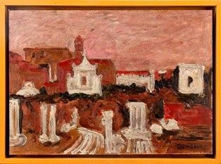 CARLO QUAGLIA : Foro di Roma...  - Auction Arte Moderna e Contemporanea - Pittura, Scultura, Arti decorative e Disegni dal XIX al XXI secolo - Bertolami Fine Art - Casa d'Aste