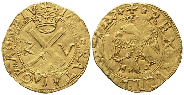 MESSINA. Regno di Sicilia. Carlo V d'Asburgo (1516-1556). Scudo 1552. Au (3,26 g; 22,5 mm)  (Important collection of Medieval and Mo...)  - Auction Modern Coins - Bertolami Fine Art - Casa d'Aste