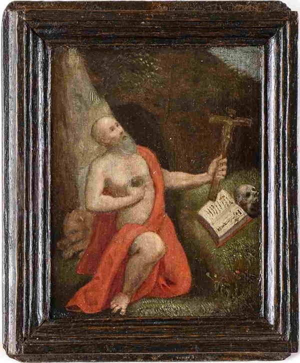 San Girolamo penitente...  - Auction Dipinti e Disegni dal XV al XIX secolo - Bertolami Fine Art - Casa d'Aste