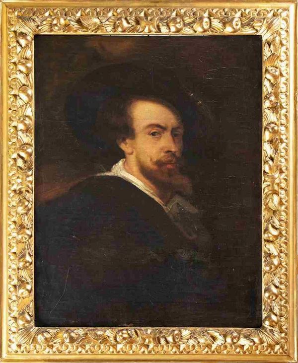 Peter Paul Rubens : Copia dell'autoritratto di Rubens...  - Auction Dipinti e Disegni dal XV al XIX secolo - Bertolami Fine Art - Casa d'Aste