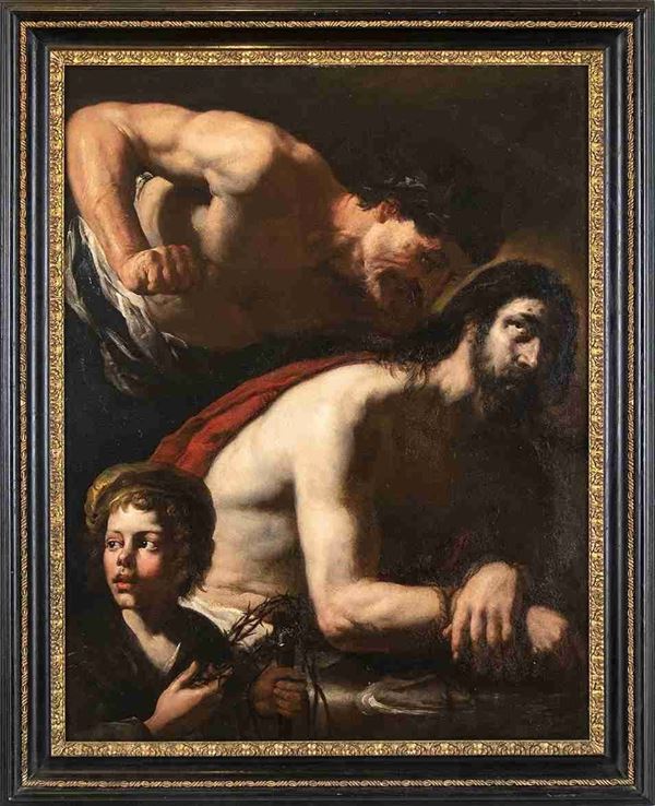 ORAZIO DE FERRARI (Voltri, 1606 &#8211; Genova,  1657) - Cristo deriso...