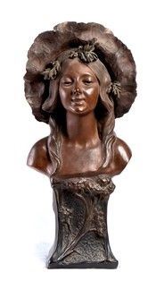 Busto Art Nouveau francese - inizio XX secolo...