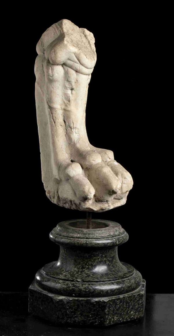 ZAMPA FERINA MONUMENTALE
Epoca ellenistica, ca. metà del III secolo a.C.
altezz...