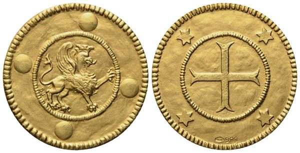 PERUGIA. Medaglia commemorativa moderna. Au 900 (7,12 g; 22 mm)