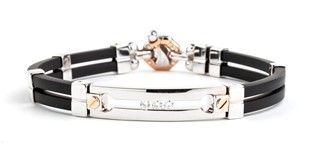 Bracciale in oro caucciù e diamanti - manifattura BARAKA' ...