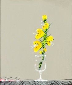 EDOLO MASCI (Castiglione a Casauria, 1938 - Roma, 2008) : Bicchiere con fiore...  - Asta Arte Moderna e Contemporanea - Pittura, Scultura, Arti decorative e Disegni dal XIX al XXI secolo - Bertolami Fine Art - Casa d'Aste