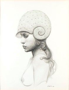 ROBERTO FABELO (Gu&#225;imaro, 1951) : Profilo femminile, 1998...  - Auction Arte Moderna e Contemporanea - Pittura, Scultura, Arti decorative e Disegni dal XIX al XXI secolo - Bertolami Fine Art - Casa d'Aste