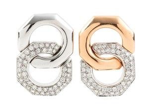 2 ferma foulard in oro e diamanti  manifattura AUDEMARS PIGUET ...