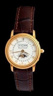 BLANCPAIN Villeret: orologio lady in oro con calendario completo, anni '90...